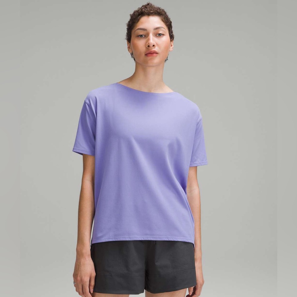 Lululemon back in action Nulu Dark Lavendar size 8